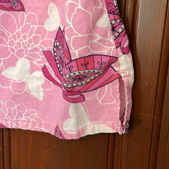 Koi By Kathy Peterson Butterfly Scrub Top Size XS - Picture 5 of 13